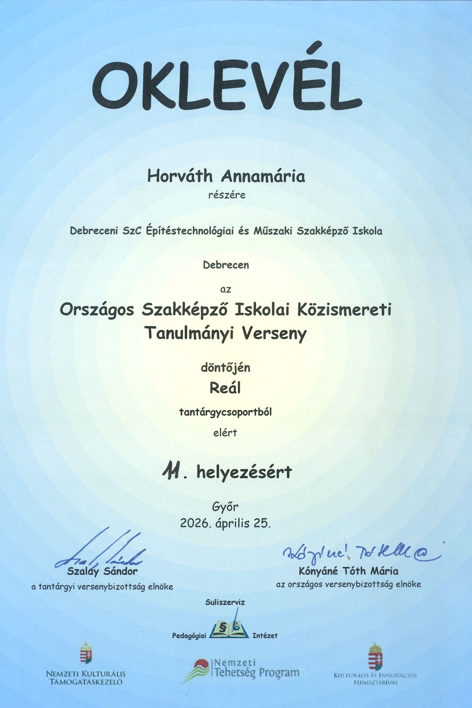 Horváth Annamária oklevél.jpg
