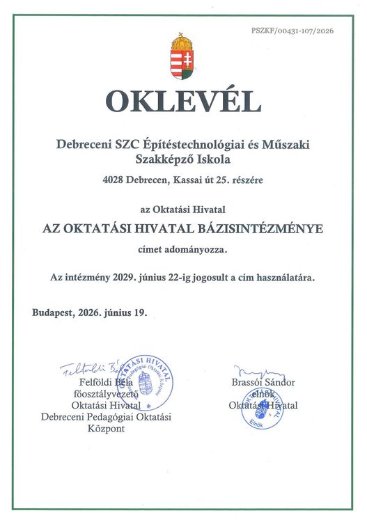 Bázisintézménnyé váltunk