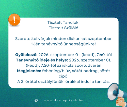 Tanévnyitó az Építechben
